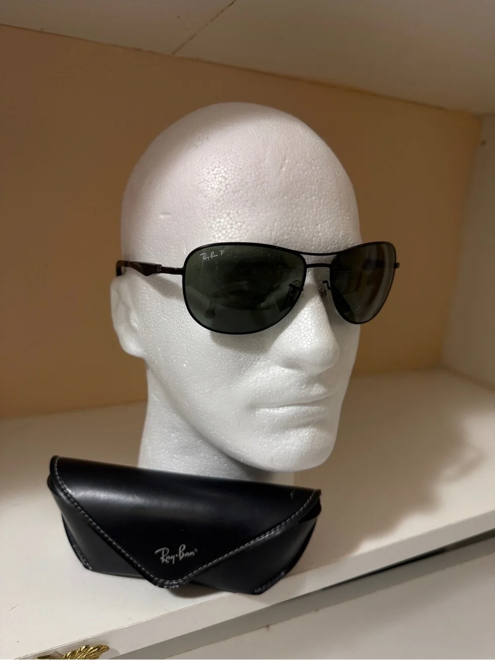 Metal aviator sunglasses, Ray-Ban RB3519 Polarized